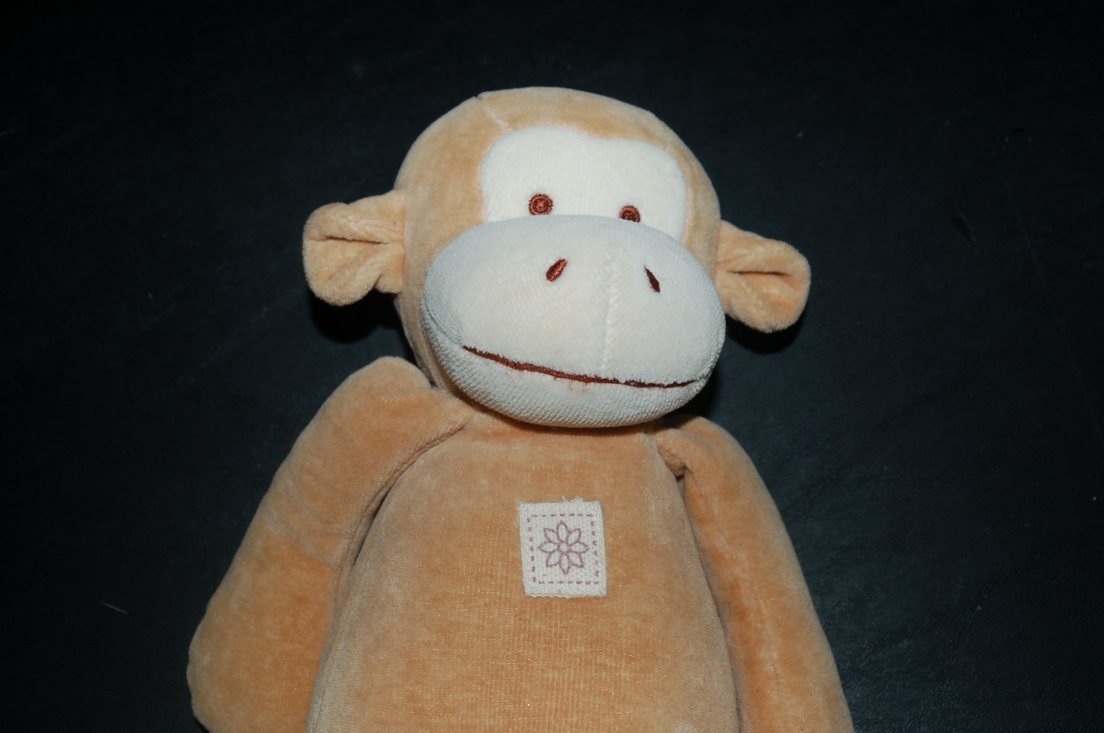MiYim Simply Organic Monkey Tan Stuffed Plush Tan 11" Toy Monkey 2008 HS902