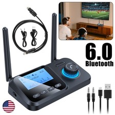 Wireless Bluetooth 6.0 Transmitter Receiver for Car Music Audio Aux Adapter NEW 