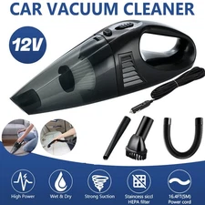 Powerful Car Vacuum Cleaner Portable Wet & Dry Handheld Strong Suction Cleaner