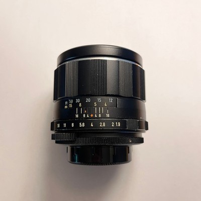 Asahi Takumar Pentax 85mm f/1.9 Prime Lens for M42 Mount SLR