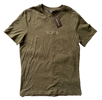 Michael Kors Men's S Oliver T Shirt Short Sleeve Embroidered Logo NEW