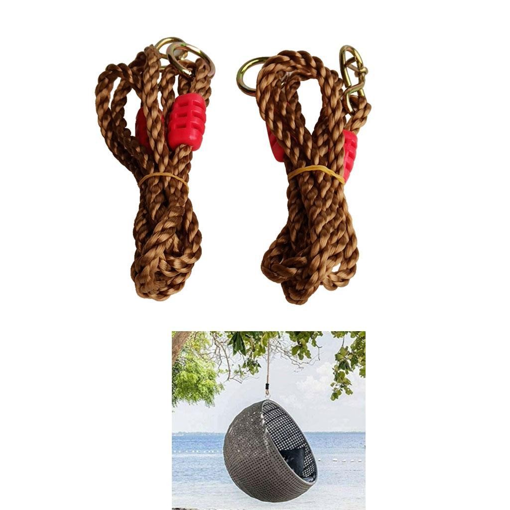 2x Length-adjustable Nylon Swing Rope Hammock Hanging UK