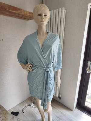 Matalan light blue womens dressing gown robe size XL
