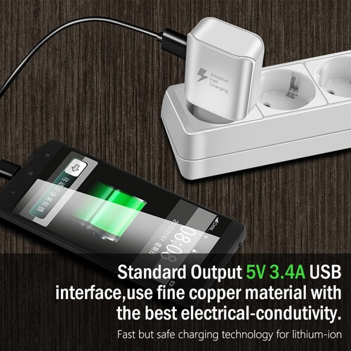 `Adaptive Fast Charging Wall Charger Afc Side Port Usb Adapter Qc Fast Char - Photo 4 sur 10