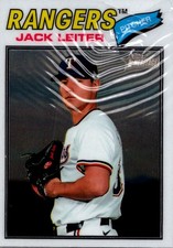 2026 Topps Heritage #304 Jack Leiter Chrome