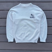 Men's White and Cream Jumper