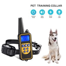 800M Electric Pet Dog Training E-Collar Anti-Bark Obedience Remote Control LCD