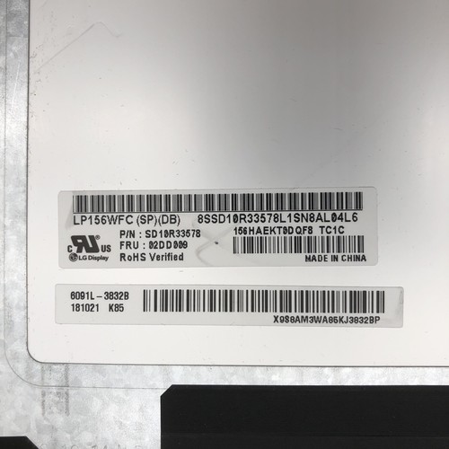 Displayplatte Typ LP156WFC (SP) (DB) - 1 - Bild 4 von 5