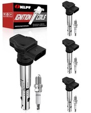 Ignition Coil Pack UF575 with Iridium Platinum Spark Plugs - 4-Piece Set,