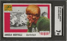 1955 Topps All American #76 ANGELO BERTELLI Notre Dame Heisman Trophy 1943 SGC 7