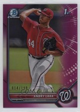 2022 Bowman Chrome Prospects Fuchsia Refractor 14/199 Andry Lara #BCP-70 7c7