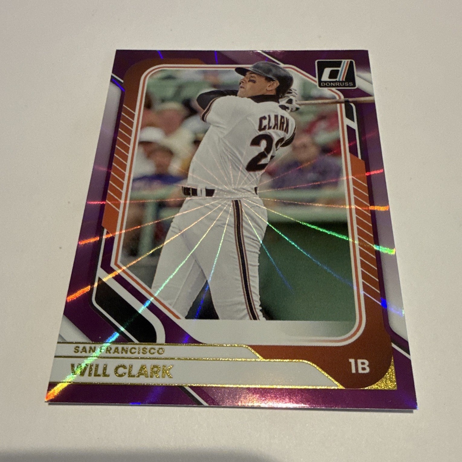Panini 2026 Donruss Will Clark San Francisco Giants Purple Foil /49 #74