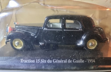 1/43 Citroen Traction 15 SIX DU GENERAL DE GAULLE - 1954 - Schwarz