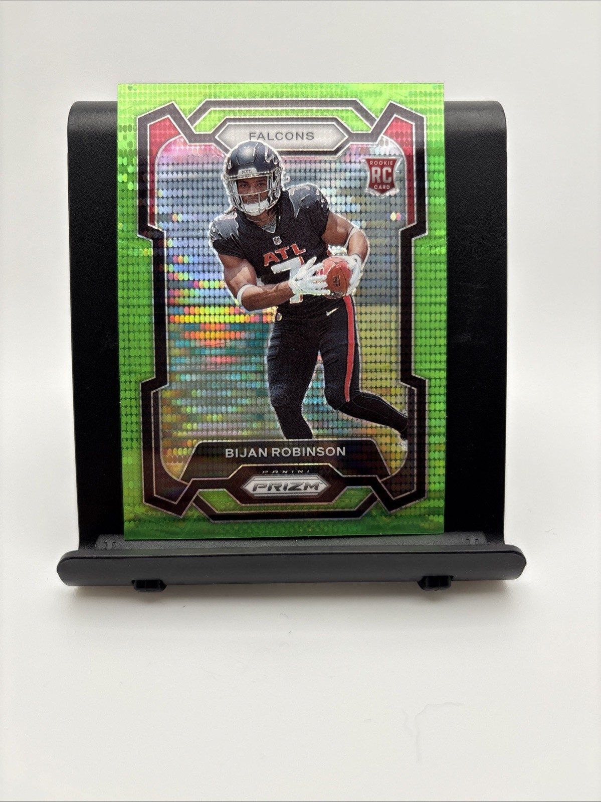 Bijan Robinson 2023 Prizm Green Pulsar Prizm Rookie RC #305 Atlanta Falcons 💎