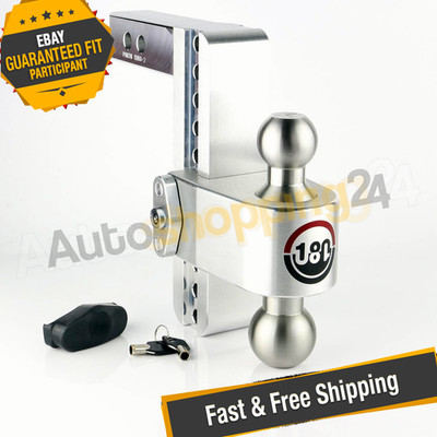 Weigh Safe LTB8-2 Turnover Ball 8'' Drop Hitch with 2'' Shank