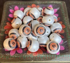 5 Piece CHICAGO Football Team Acrylic Focal Beads 16mm NEW Sports Beads