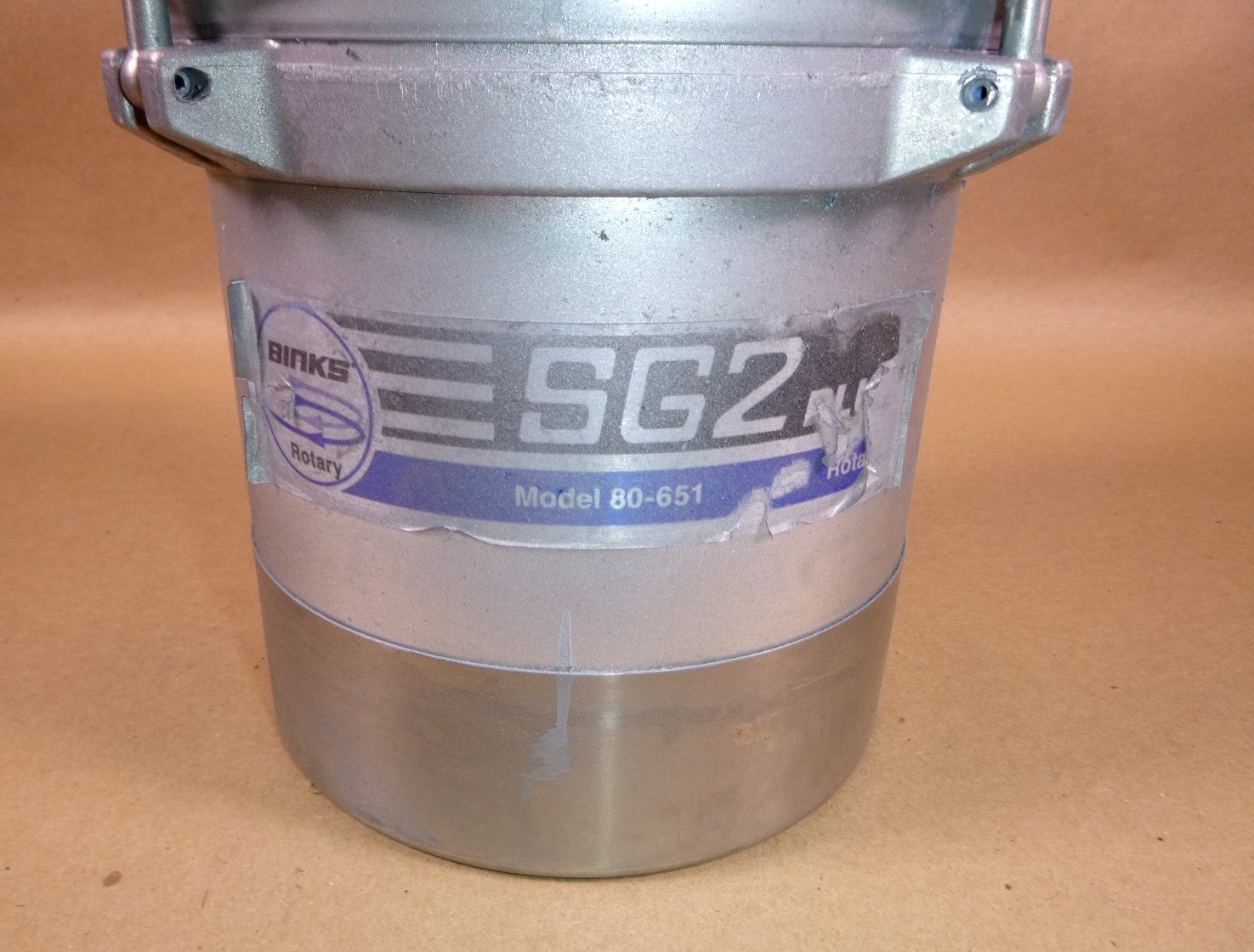 Binks SG2 Plus Pressure Cup Model 80-651 With Gast Rotary Agitator 2 Quart