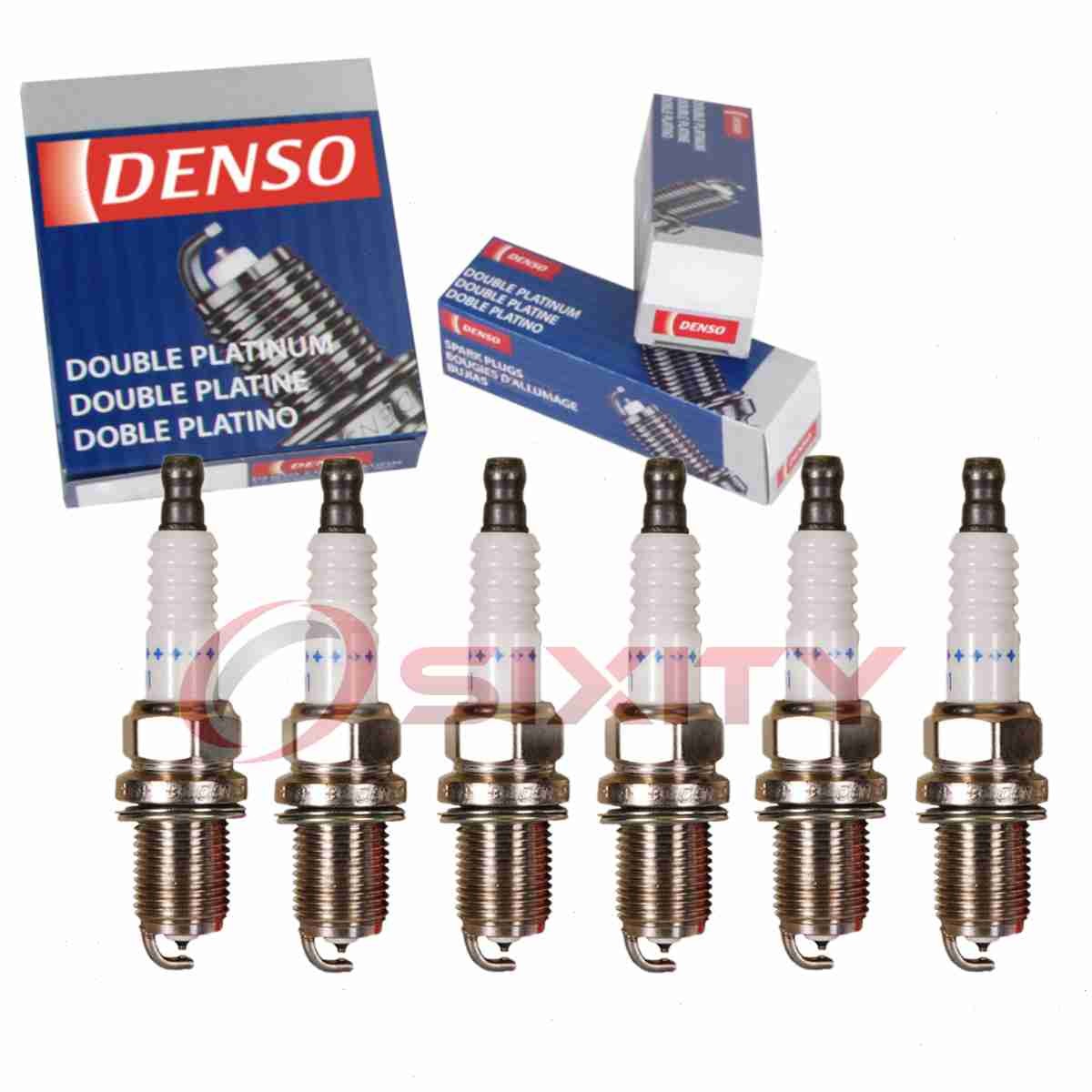 6 pc Denso Platinum Long Life Spark Plugs for 1994-2000 Mitsubishi Montero ke