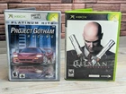 Original Xbox Lot Hitman Contracts & Project Gotham Racing w/ Manual & Case