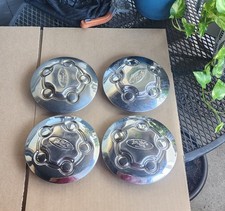 Full Set 03-11 Ford Crown Victoria Police Cvpi Chrome Center Hub Cap Dog Dish