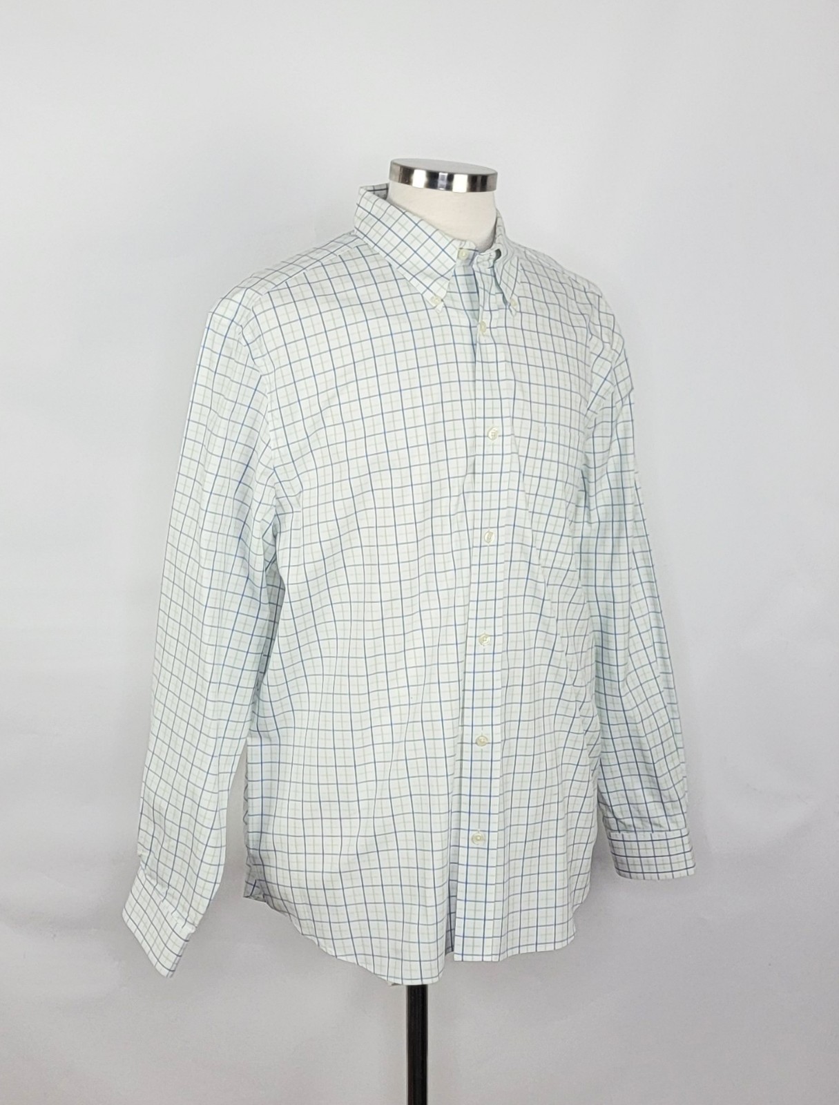 Eddie Bauer Multicolor Check Pattern Button Front… - image 3