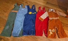 Lot Vintage Baby Toddler Child Boy Kid Overalls 70's & 80's Healthtex Sears 