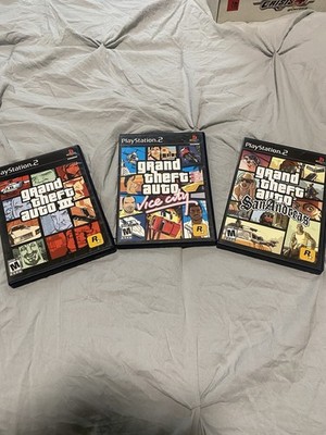 GTA PS2 Trilogy - Grand Theft Auto 3, Vice City, San Andreas - Great Condition