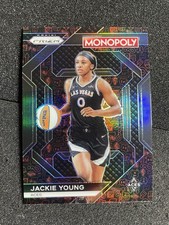 2024 PRIZM WNBA MONOPOLY Red Icons #WNBA15 Jackie Young Aces
