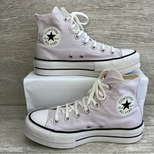 Converse Chuck Taylor All Star Hi Top Platform Lift Uk 5.5 Pale Light Lilac