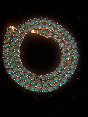 5mm Emerald Green Zirconia Tennis Necklace 20'' ICED OUT Jewelry