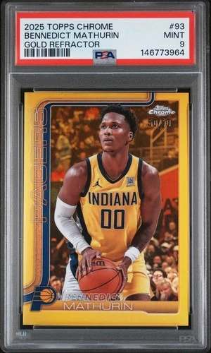 2025 Topps Bennedict Mathurin Base (PSA 9)