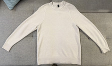 LULULEMON Textured Knit Crewneck Sweater Light Ivory Men's Sz S