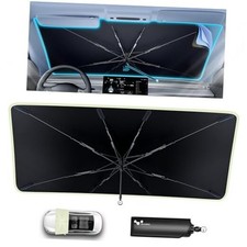  2025 Upgraded Car Windshield Sun Shade Umbrella 57"x 32" Medium 57"L  32  W 