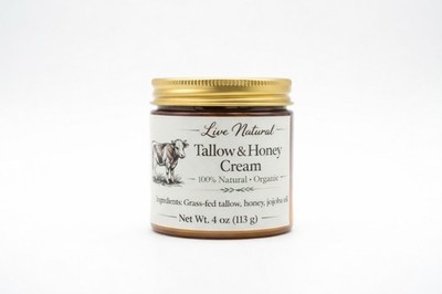 Crema De Sebo de Res Y Miel Para Lucir Una Piel Hermosa. Cara Y Manos Reluciente