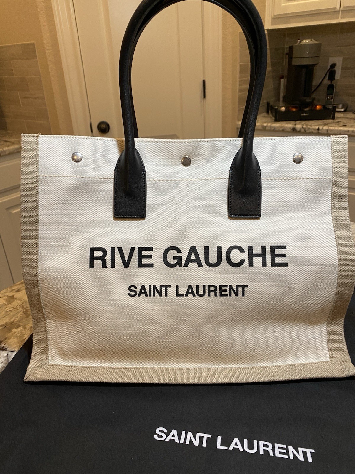SAINT LAURENT borse tote donna in tela di design