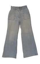 Vintage 70s Wrangler Women  s Bell Bottom Jeans Braided Pocket Light USA