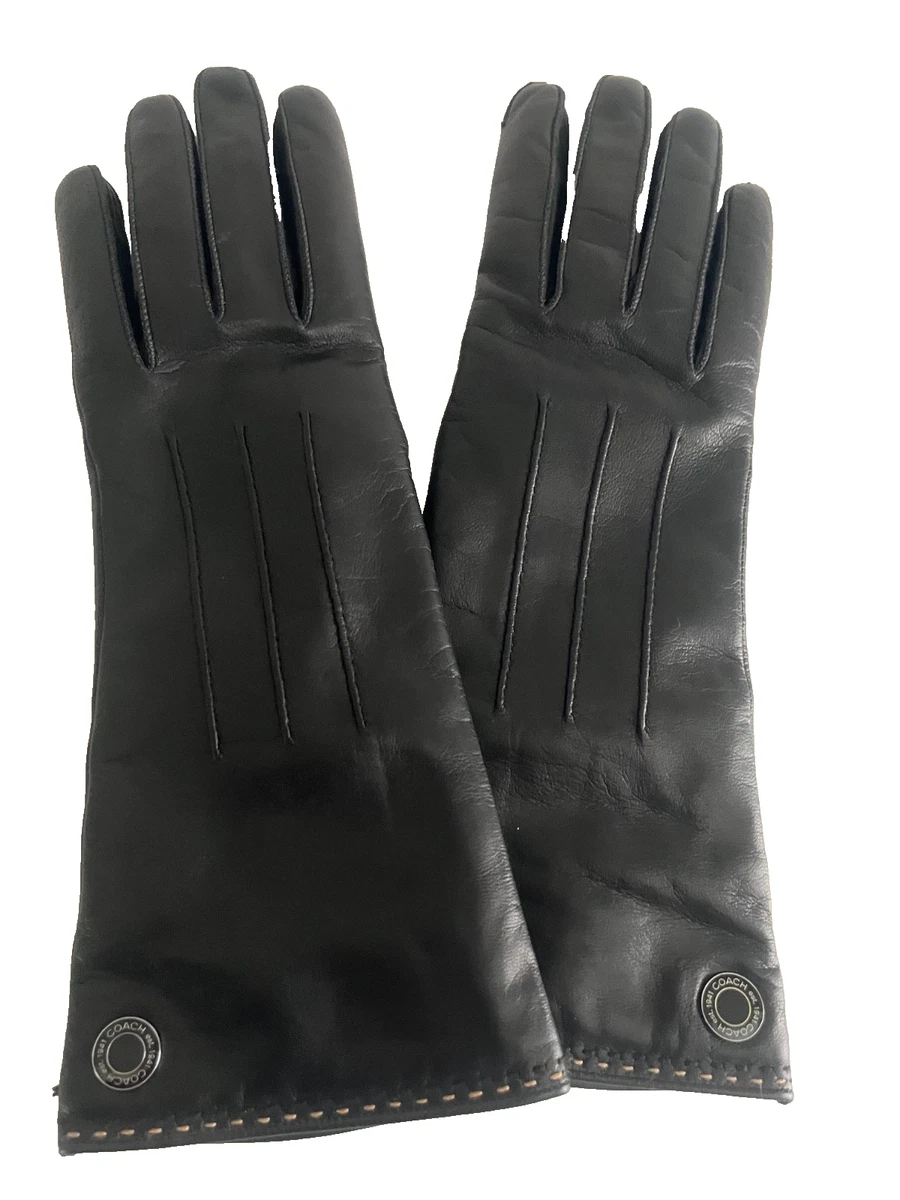 Coach Leather Gloves & Mittens for Women for sale - eBay