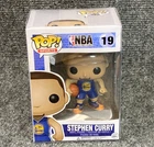 Funko Pop NBA #19 Stephen Curry Blue Jersey Warriors Vaulted Chalice Exclusive