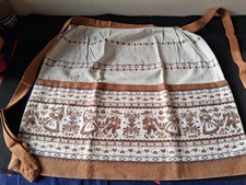 Tablier de cuisine vintage  coton -Danseurs-1 poche