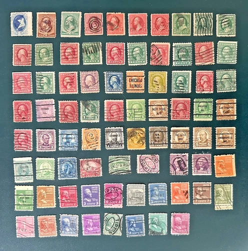 Sc #156 - 825 INSTANT VINTAGE US STAMP COLLECTION~ *  77 DIFF  1873 to 1938