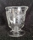 EAPG Campbell-Jones and Co."Pansy-Moss Rose" Footed Creamer 1870's (UV Reactive) — photo 4