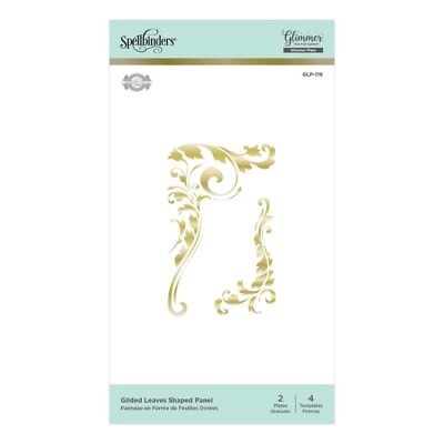 Spellbinders Glimmer Heißfolienstempel - Vergoldete Blätter geformt