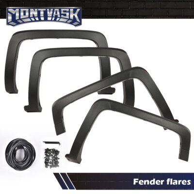 Factory Style Wheel Fender Flares Fit For 2014-2019 Chevy Silverado 1500 2500HD