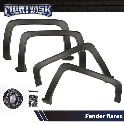 Factory Style Wheel Fender Flares Fit For 2014-2019 Chevy Silverado 1500 2500HD