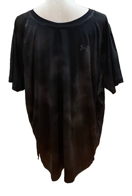 NEW!  Under Armour UA Iso-Chill Fitted Vented Mens Black 2XL T-Shirt 1377882 NWT