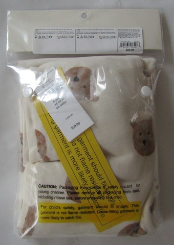 GAP Organically Grown Cotton Brennan Bear Long Sleeve Pajamas - Toddler Size 6T - Picture 14 of 20