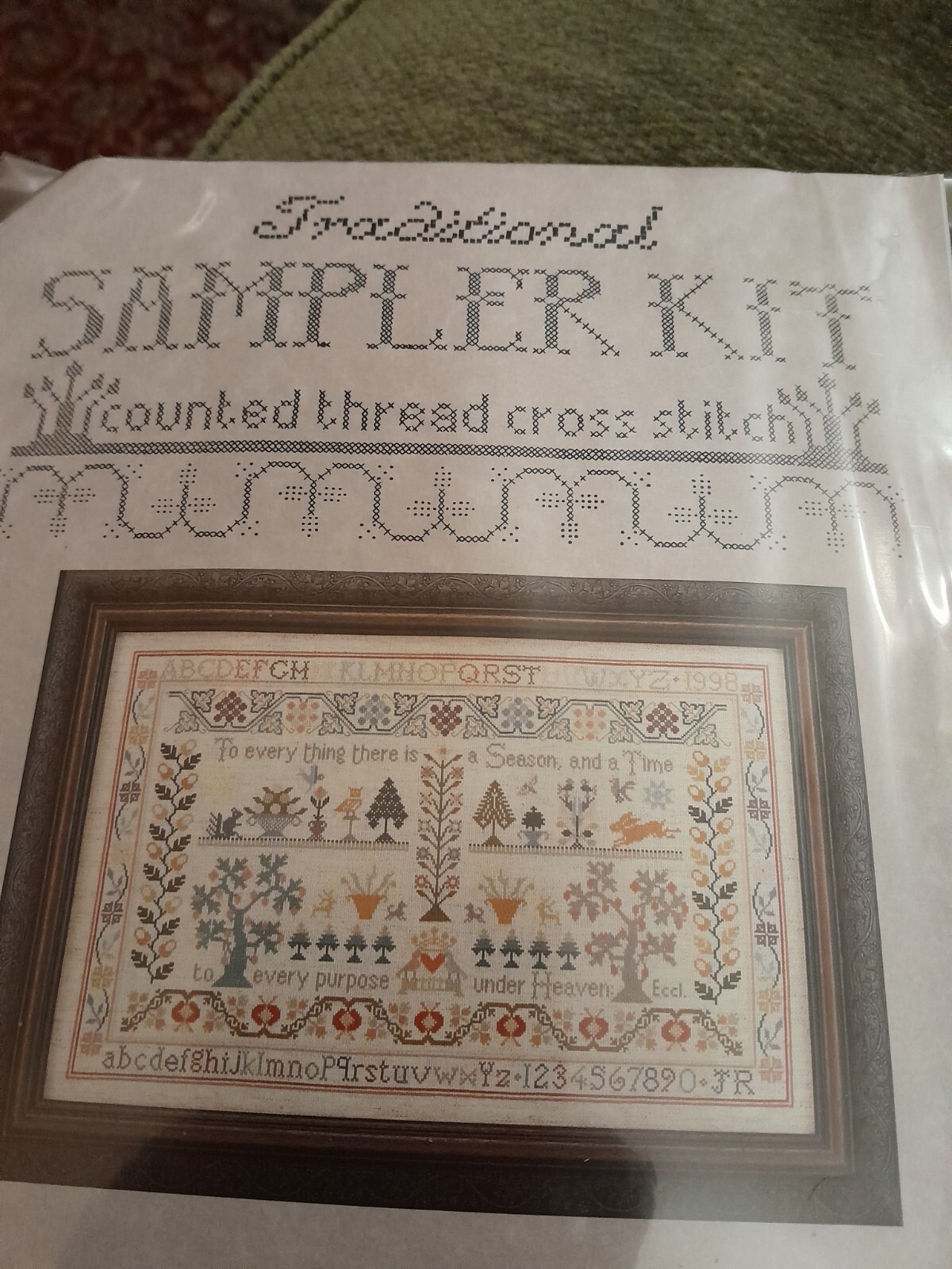 CROSS STITCH SAMPLER KIT eBay