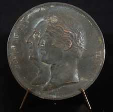 Medal Louis XVIII and Charles X LUDOVICUS XVIII. / CAROLUS X Electroplating 19th