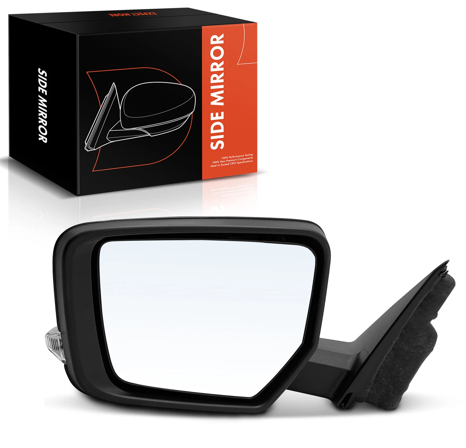 Driver Power Mirror w/ Manual Fold & Turn Signal Light & Heated for Chevy Impala