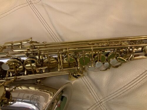 UNIQUE SELMER ALTO SERIE 3 ARGENT MASSIF SOLID STERLING SILVER like new !!! - Afbeelding 16 van 16